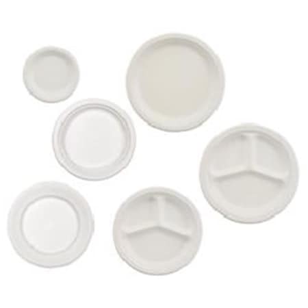 Fromtheheart 3-Comparents Paper Plate 10.25 in. White, 500PK FR3033862